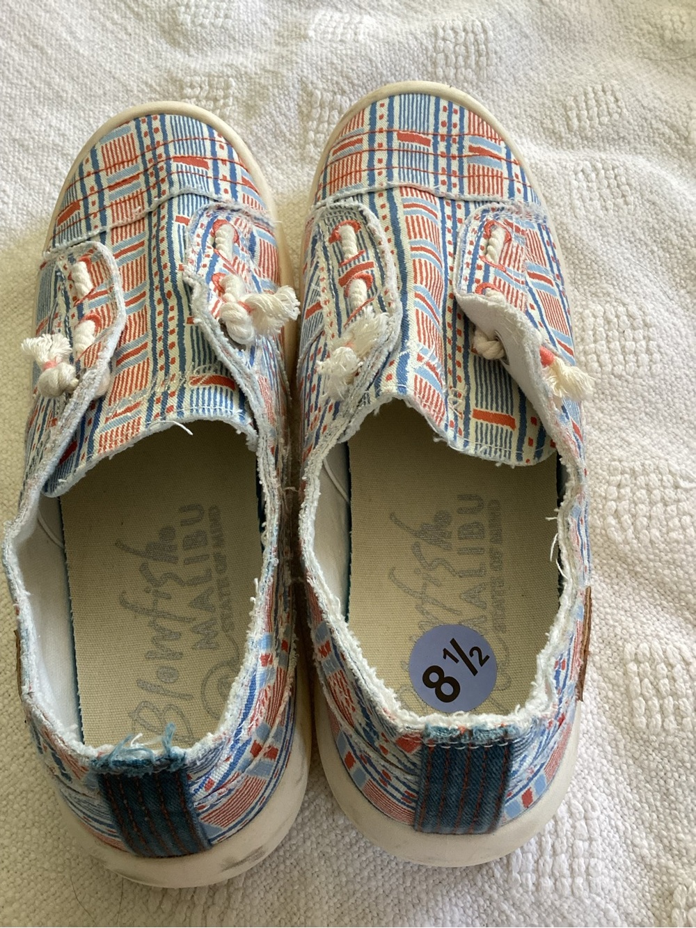 Blowfish Malibu Women's Beachside Round Toe Slip On Sneakers SZ 8.5 - Picture 2 of 3
